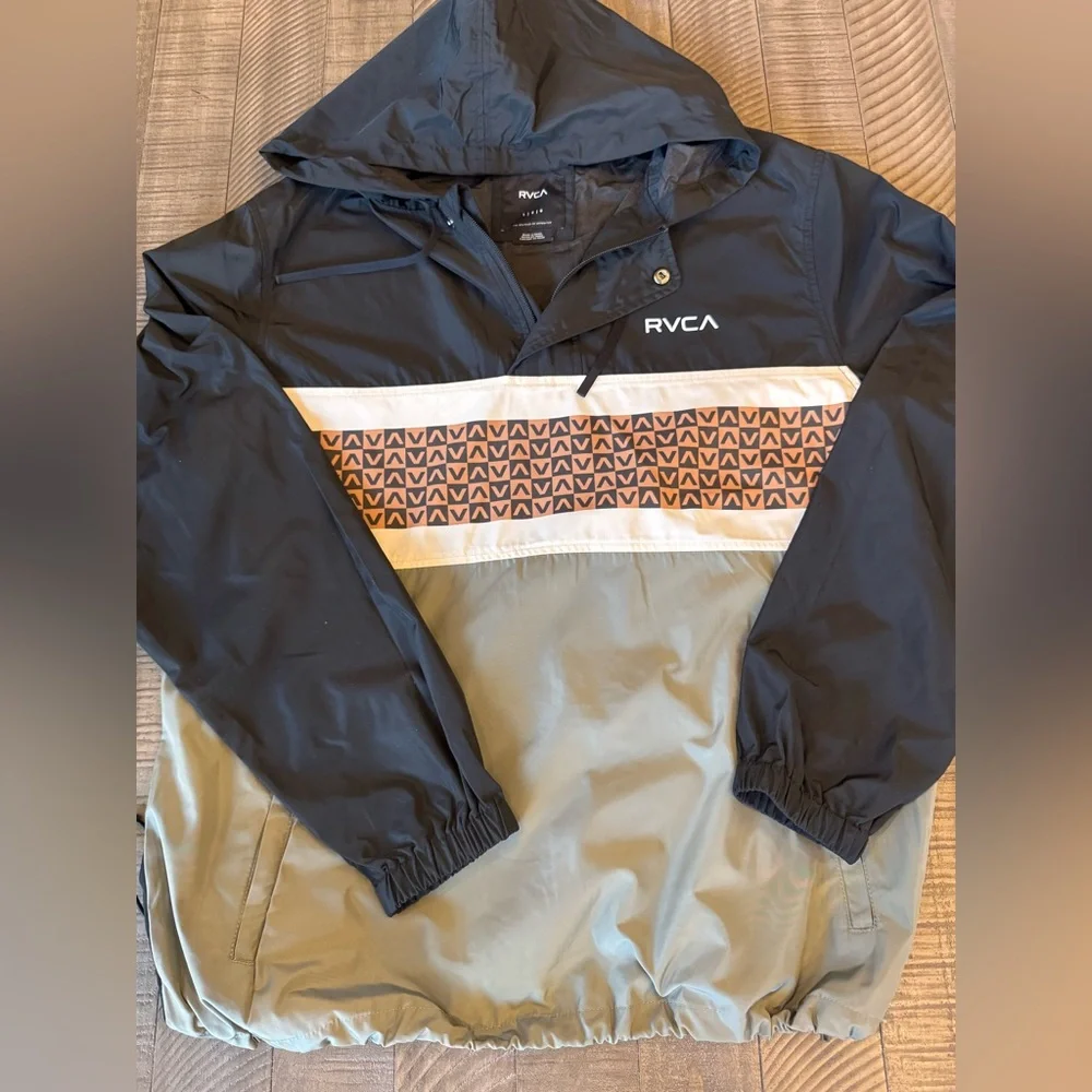 RVCA Campera Meyer II Packable Anorak Lightweight Jacket Men's Size Large (NWOT)